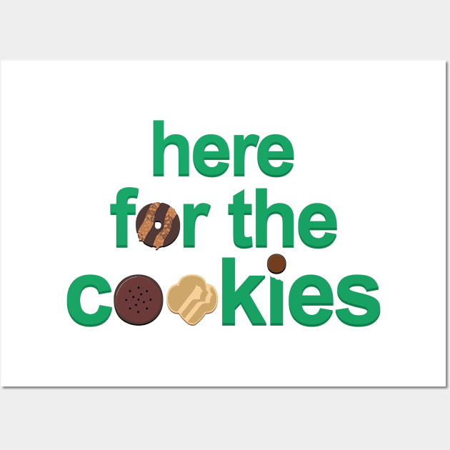 Here for the cookies Wall Art by Blue3323